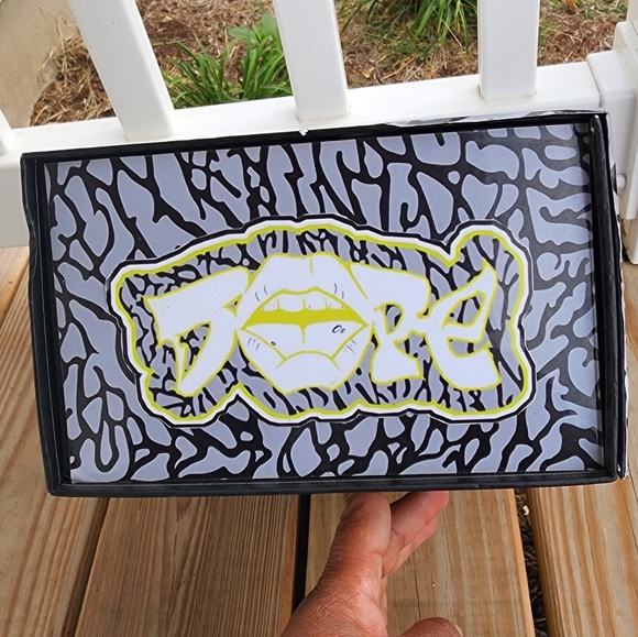 **CUSTOM** Nike Air Force One low ~ Cement Volt BLACK FRIDAY SALE - Picture 9 of 16